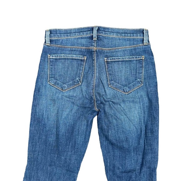 Lagence Jeans Womens Distressed High Rise Ankle Stretch Straight Leg Raw Hem 27 - Picture 6 of 7